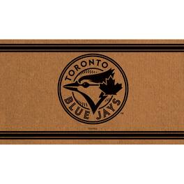 Evergreen Enterprises - Toronto Blue Jays 16" x 28" Logo Outdoor Coir Mat - Multicolor