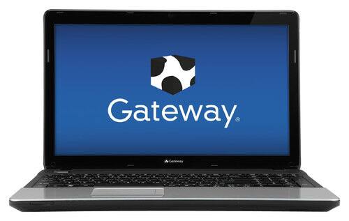 Front Standard. Gateway - 15.6" Laptop - 4GB Memory - 320GB Hard Drive - Satin Black.
