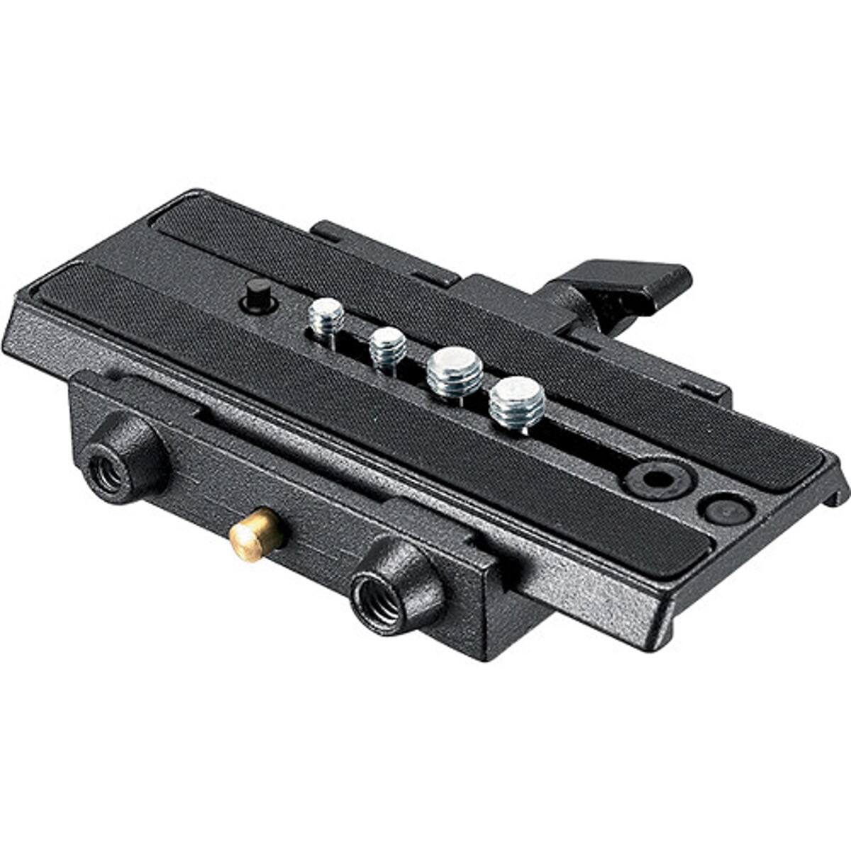 Front. Manfrotto - Manfrotto 357-1 Rapid Connect Adapter with 357PLV-1 Sliding Mounting Plate.