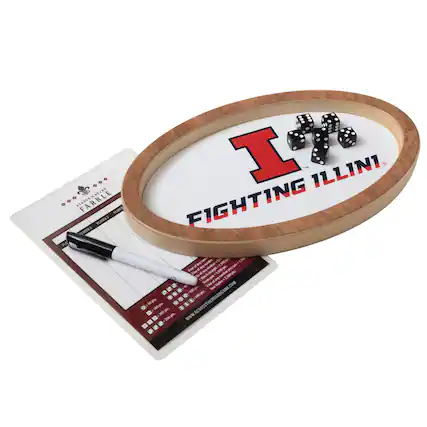 ACROSS THE BOARD GAME
FARKLE
FIGHTING ILLINI
www.ACROSSTHEBOARDGAME.COM
100 200g & ... - -200
15 a - - -o a - - - Sie O - - -wp ,300 - 2,500gs - 1 teut - - These -aa - Triplen COM - Te M -100 - - 1 L
100pt.