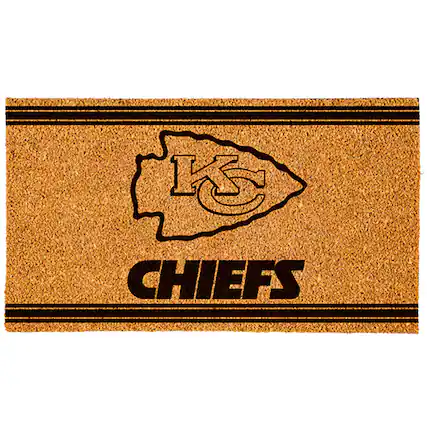 Front. Evergreen Enterprises - Kansas City Chiefs 16" x 28" Logo Turf Mat - Multicolor.