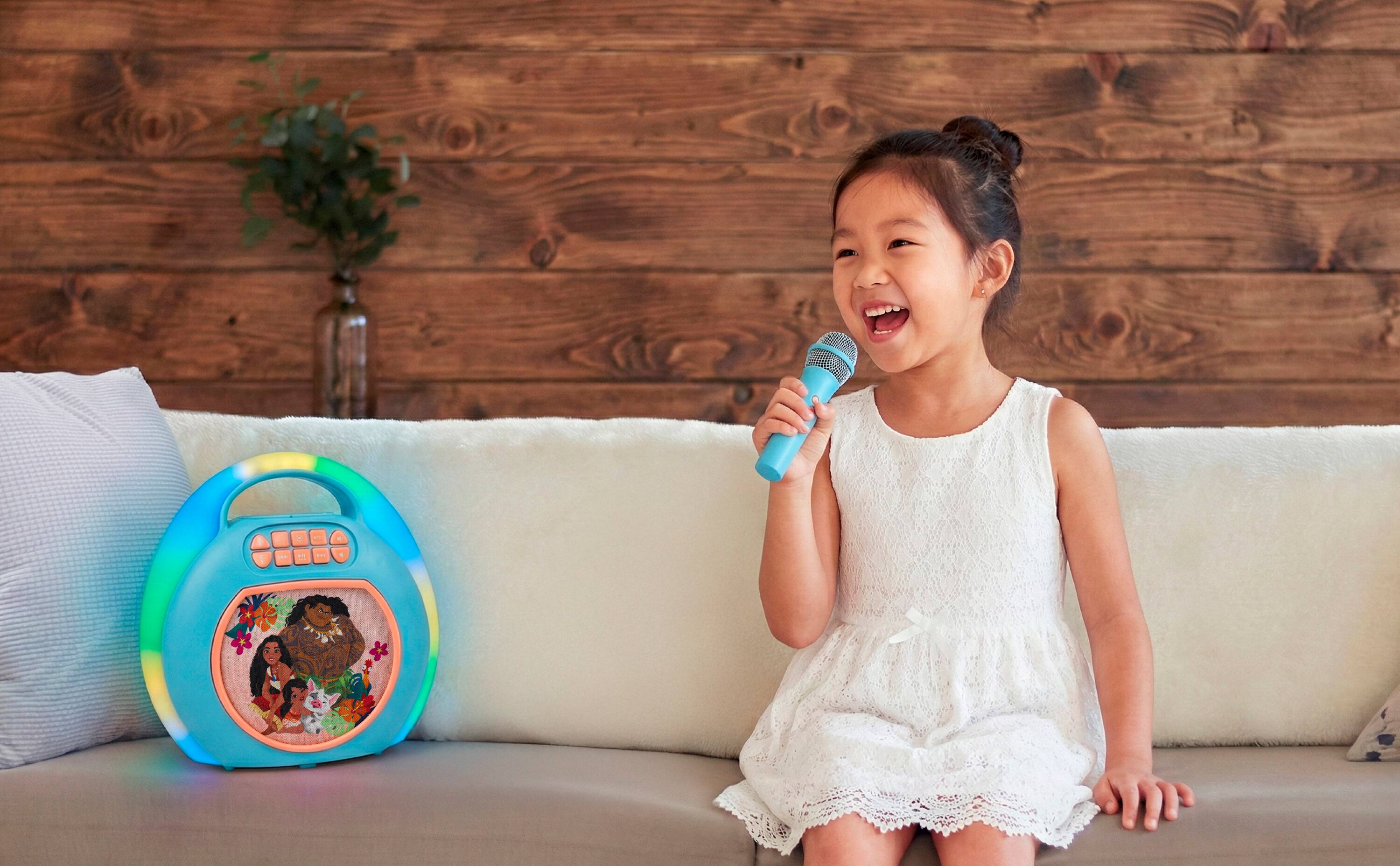Alt View 1. eKids - Disney Moana Bluetooth Karaoke Machine for Kids with Wireless Microphone.