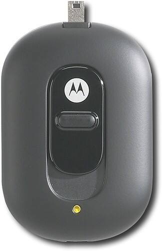 Front Standard. Motorola - Portable Charger (Black) - Black.