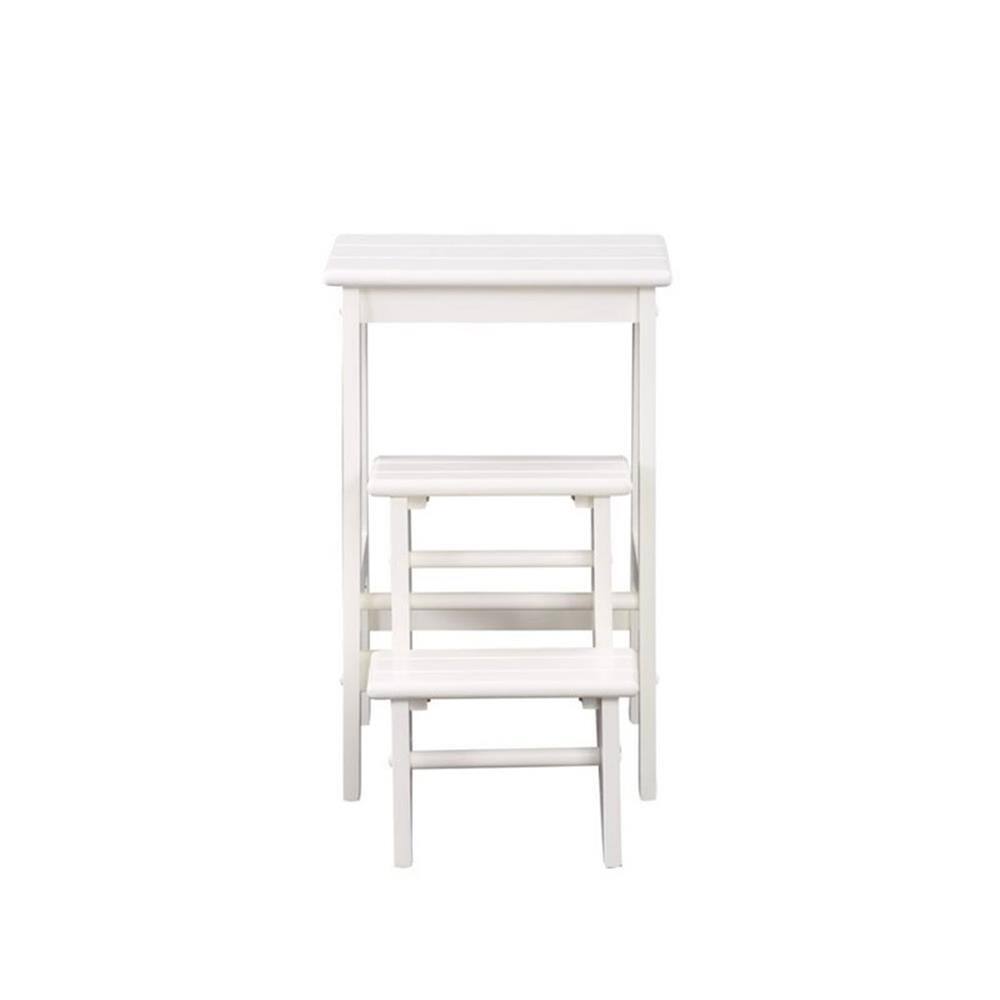 Alt View 4. Boraam - Niko 24.5 in Folding Step Stool - White.