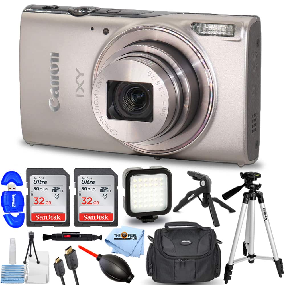Canon - Compact Digital Camera IXY 650 HS M (Silver) 7283C001 - 12PC Accessory Kit