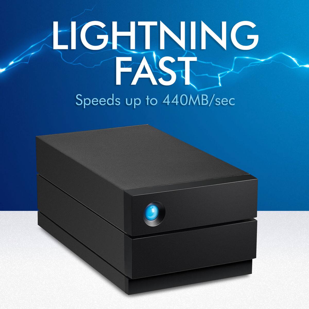 LIGHTNING FAST  
Speeds up to 440MB/sec