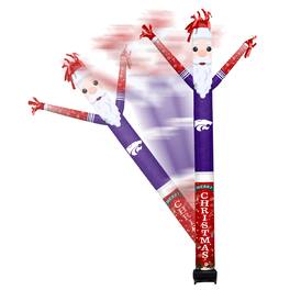 Sporticulture - Kansas State Wildcats Santa Claus Inflatable Crazy Sports Fan - Purple