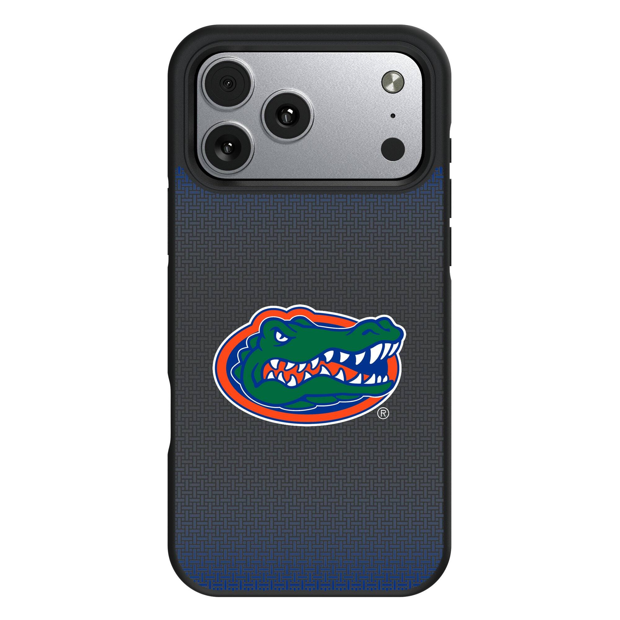 Front. Keyscaper - Florida Gators Bump Case with 8.2ft Drop Protection - 15 Pro Max - Black.
