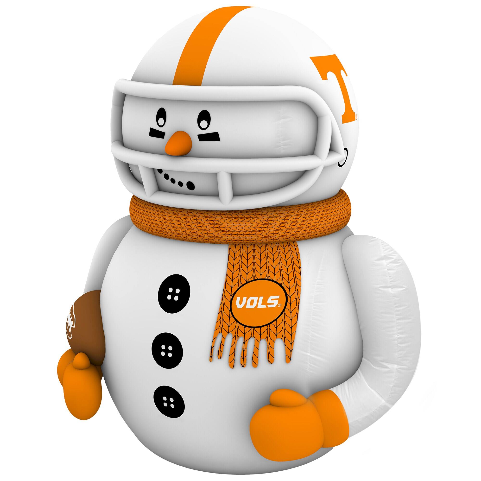 Alt View 1. Sporticulture - Tennessee Volunteers Inflatable Snowman Player - Orange.