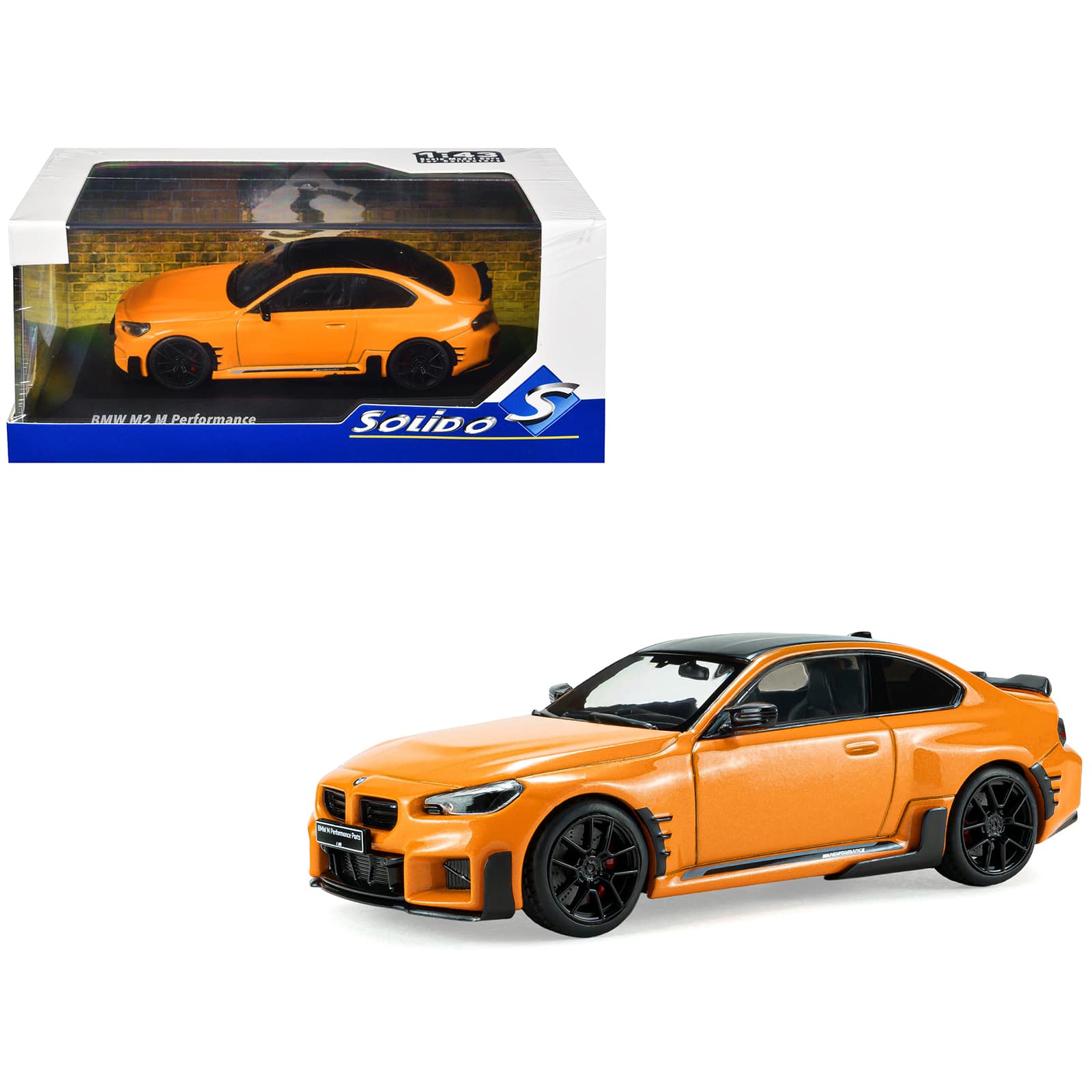 2024 BMW M2 M Performance Papaya Orange Metallic with Black Top 1/43 Diecast Model Car by Solido price history on PriceWatchPro