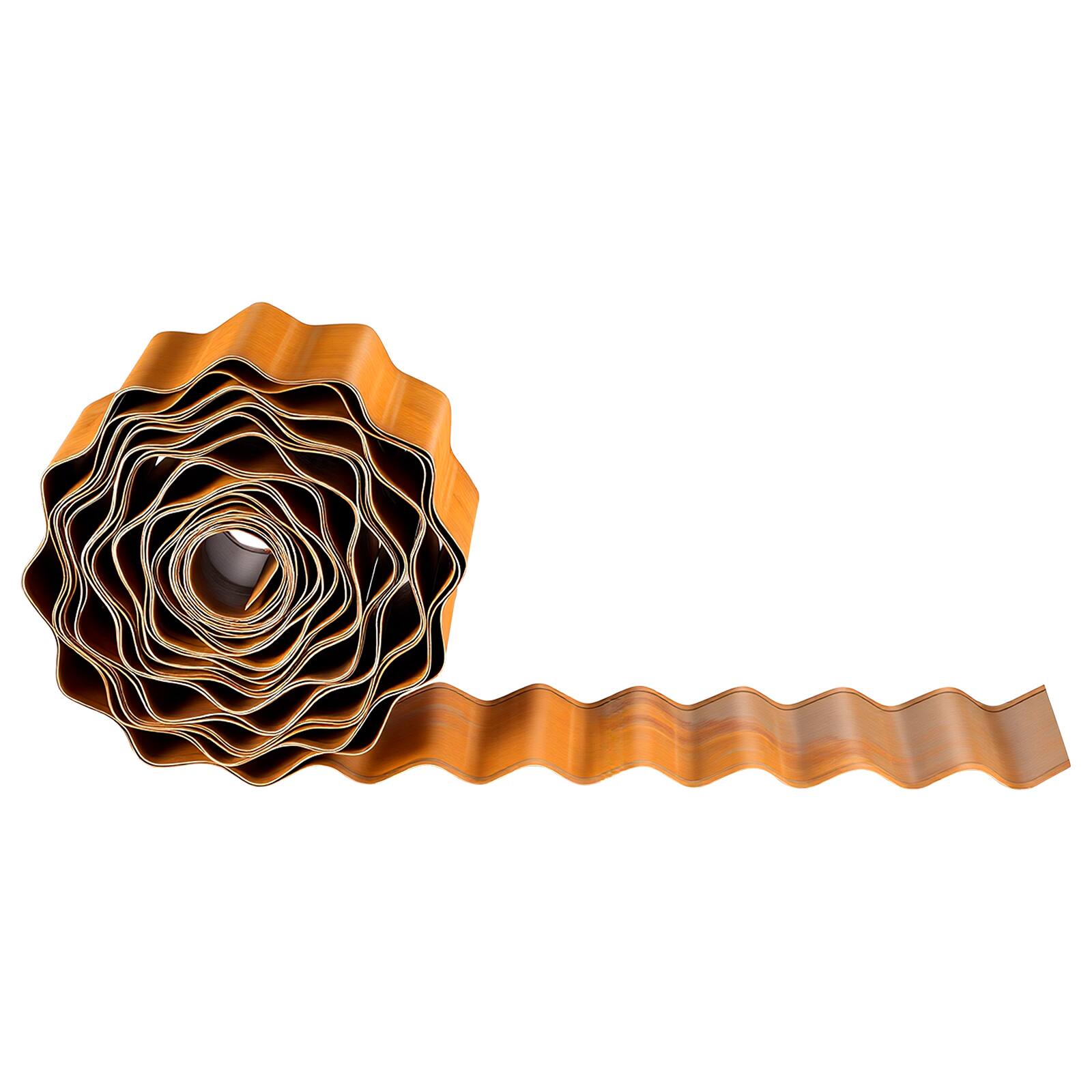 Alt View 5. VEVOR - Carbon Steel Landscape Edging, 40 ft x 6 in Steel Edging for Landscaping with Gloves, Easy-to-Install Bendable - Rust.