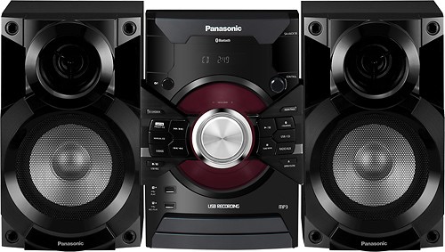 Best Buy Panasonic 350w Bookshelf Stereo System Black Sc Akx18