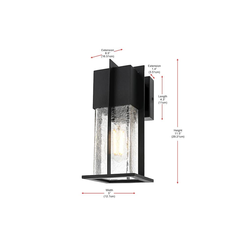 Elegant Lighting - Janney 7 inch Outdoor Pendant - Black price history on PriceWatchPro