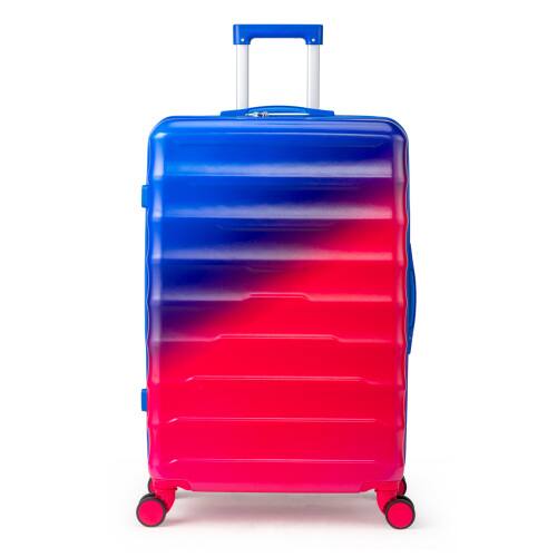 Alt View 1. Winado - 28" Carry-on Luggage Trolley PC+ABS Hardside Large Suitcase with Double Spinner Wheels & TSA Lock for Travel Business - Gradient red to blue.