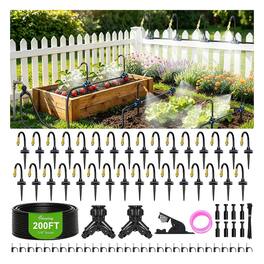 Meraw - 200FT 360° Adjustable Irrigation System with Stake Holders