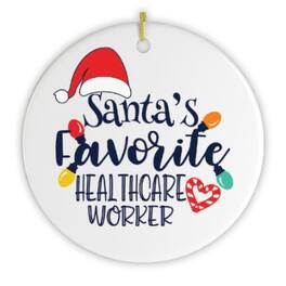 OrnamentallyYou - Santas Favorite Dentist Christmas Ornament - Multi-colored
