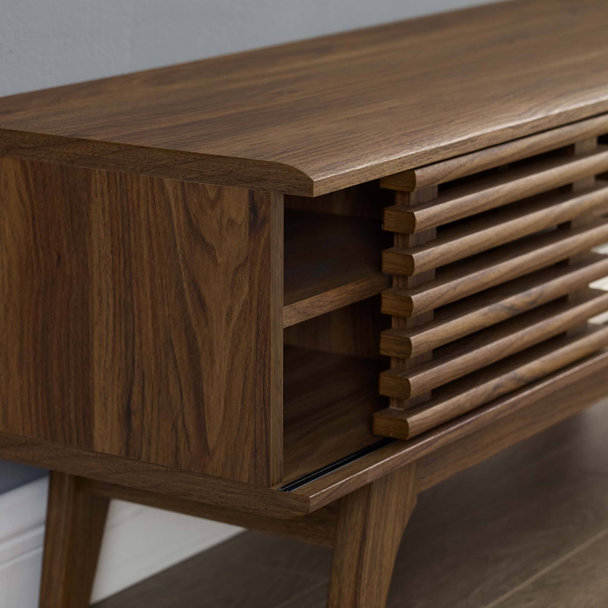 Alt View 4. Modway - Render 46" Media Console TV Stand by Modway - Walnut.