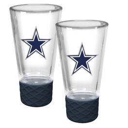 Great American Products - Dallas Cowboys 2-Pack 4oz. Cheer Shot Set with Silicone Grip - Blue