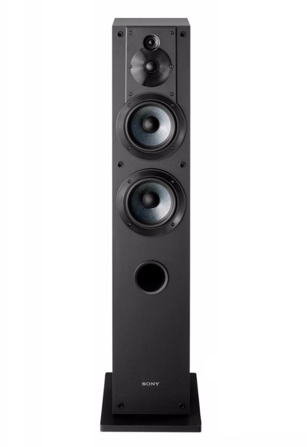 Back. Sony - Sony SSCS3 Stereo Floor-Standing Speaker Pair Bundle (Black) - Black.