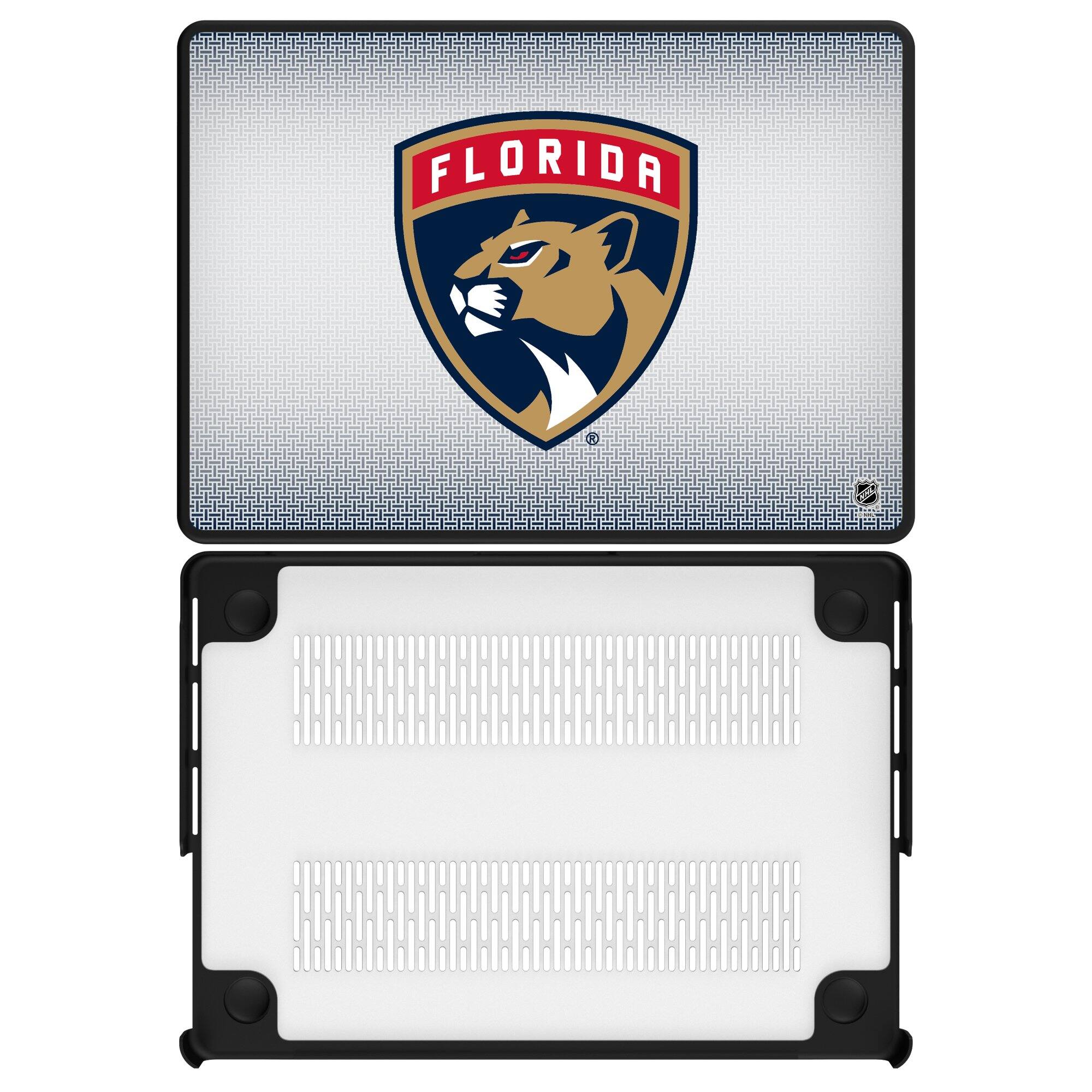 Front. Keyscaper - Florida Panthers Linen MacBook Case - Pro 13 in - Multicolor.