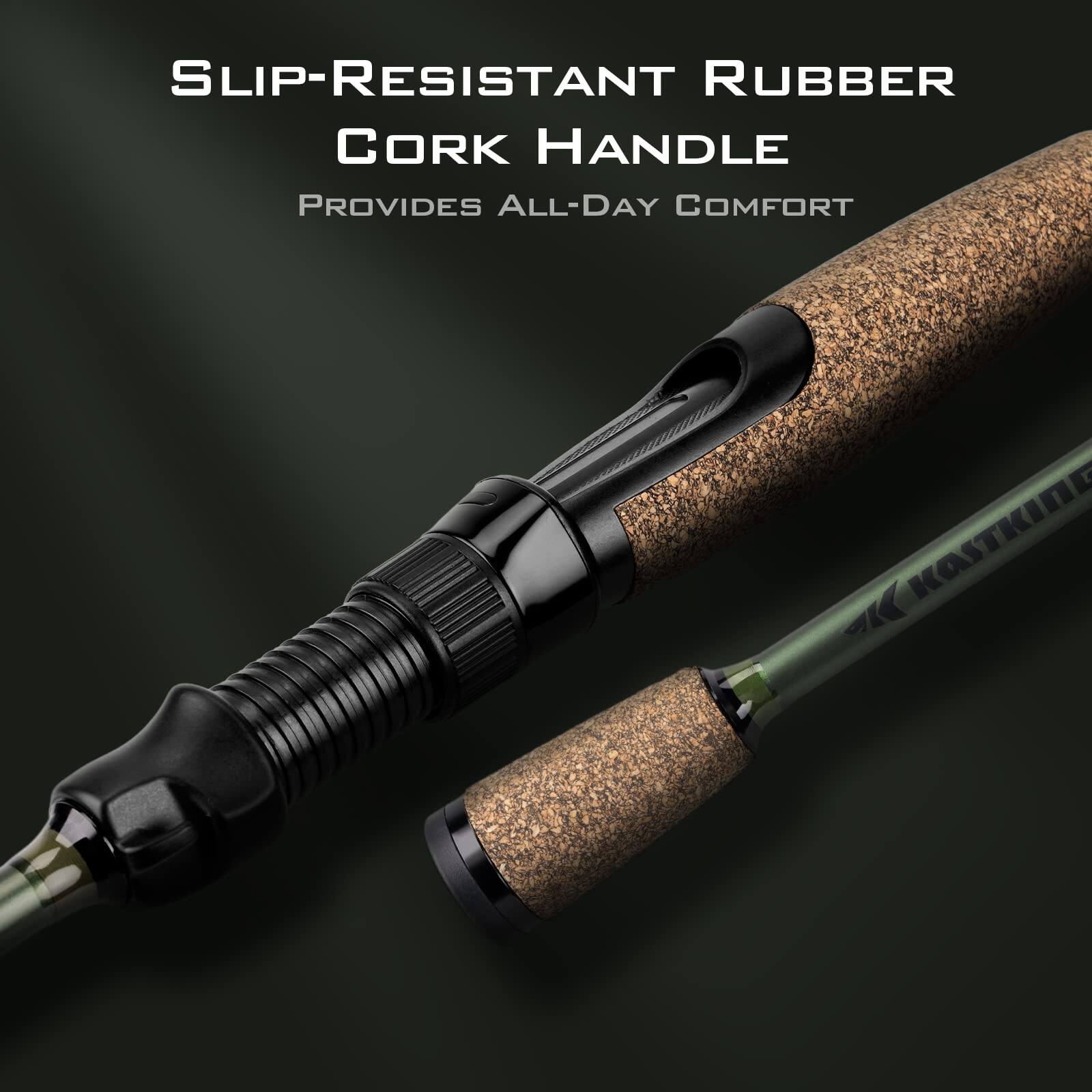 SLIP-RESISTANT RUBBER CORK HANDLE  
PROVIDES ALL-DAY COMFORT
