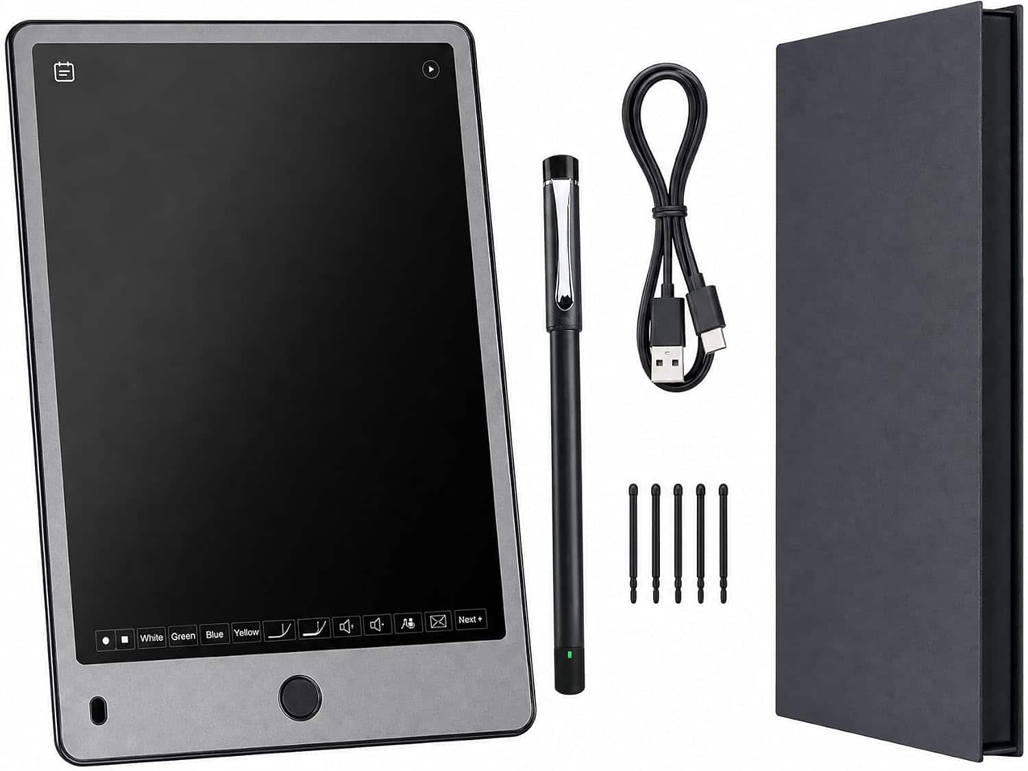 NIMO - AI Smart Pen and 12-Inch Digital Writing Tablet Set with App Sync and Audio Recording - Gray