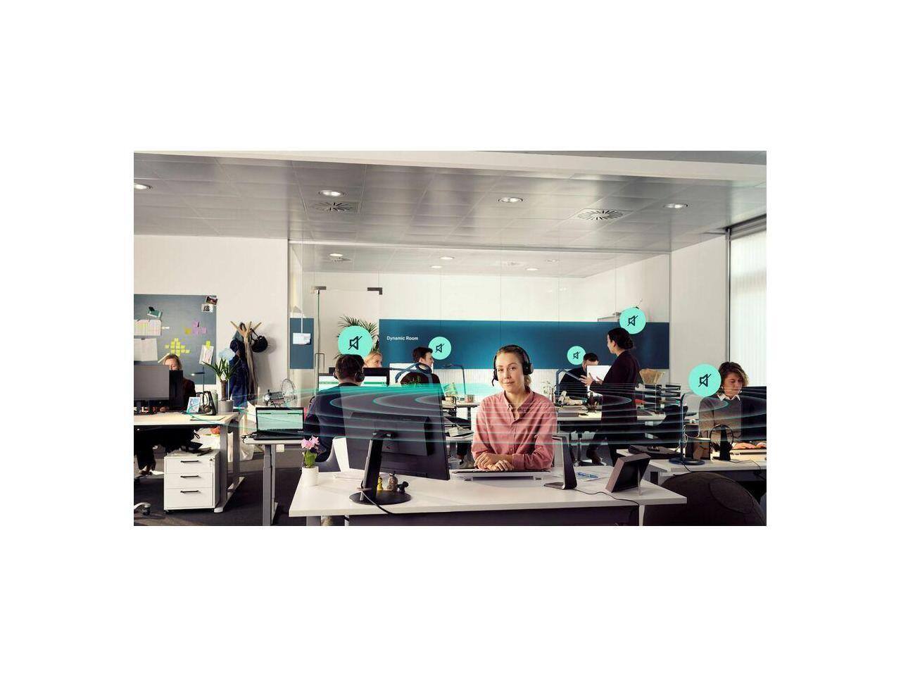 Alt View 3. EPOS - EPOS IMPACT 1061 Headset - Stereo - Wireless - Bluetooth - On-ear - Binaural - Circumaural - Noise Canceling - Black.