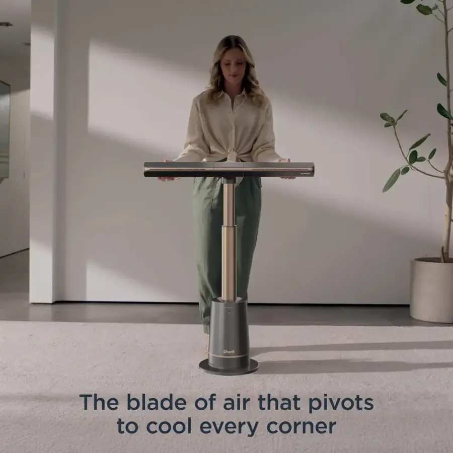 The blade of air that pivots to cool every corner.