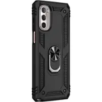 SaharaCase - Military Kickstand Case for Motorola G Stylus 4G 2022 - Black - Angle_Zoom