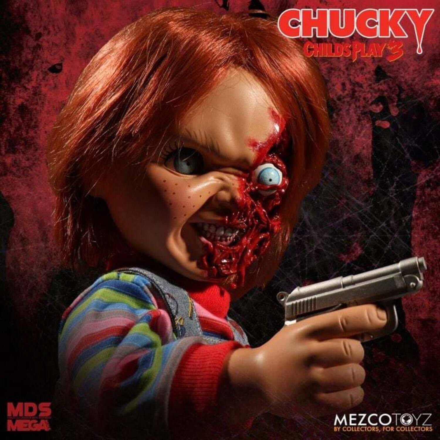 CHUCKY  
CHILD'S PLAY 3  

MDS MEGA  

MEZCOTOYZ  
BY COLLECTORS, FOR COLLECTORS