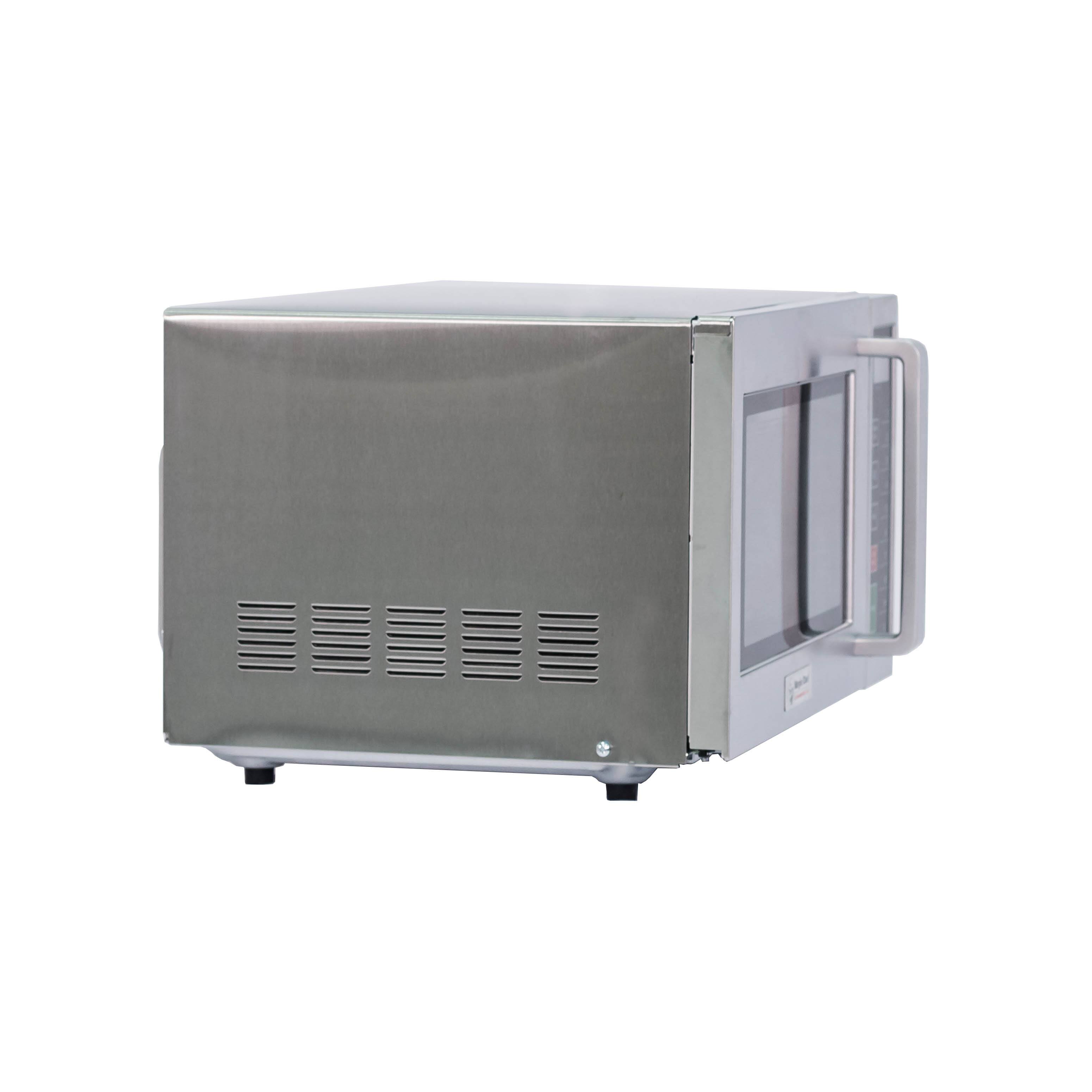 Alt View 8. Magic Chef - 0.9 cu. ft. Commercial Countertop Microwave in Stainless Steel - Stainless Steel.