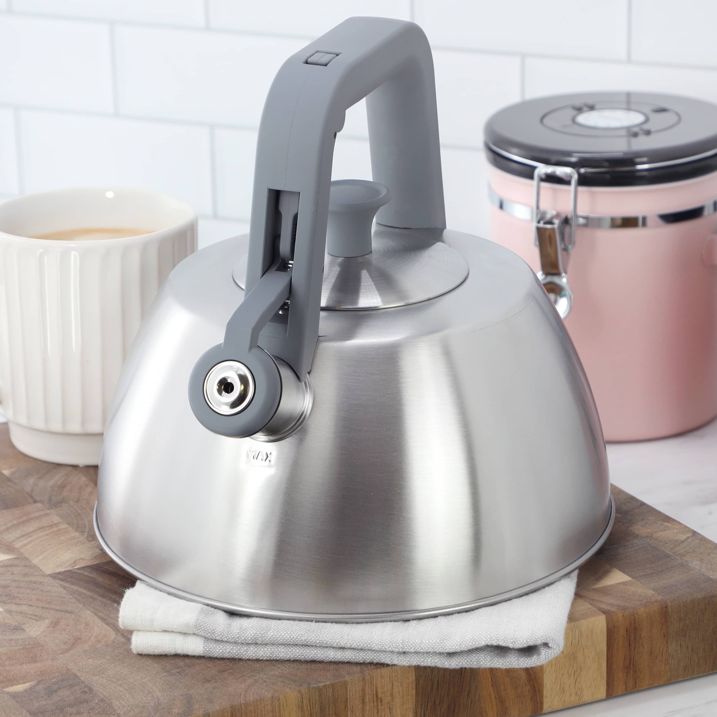 Oster Beauford 2.8 Quart Stainless Steel Whistling Tea Kettle