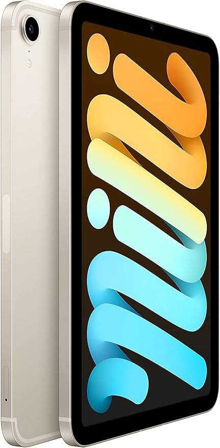 Angle. Apple - iPad mini (6th Generation) Wi-Fi - 256GB - Starlight.