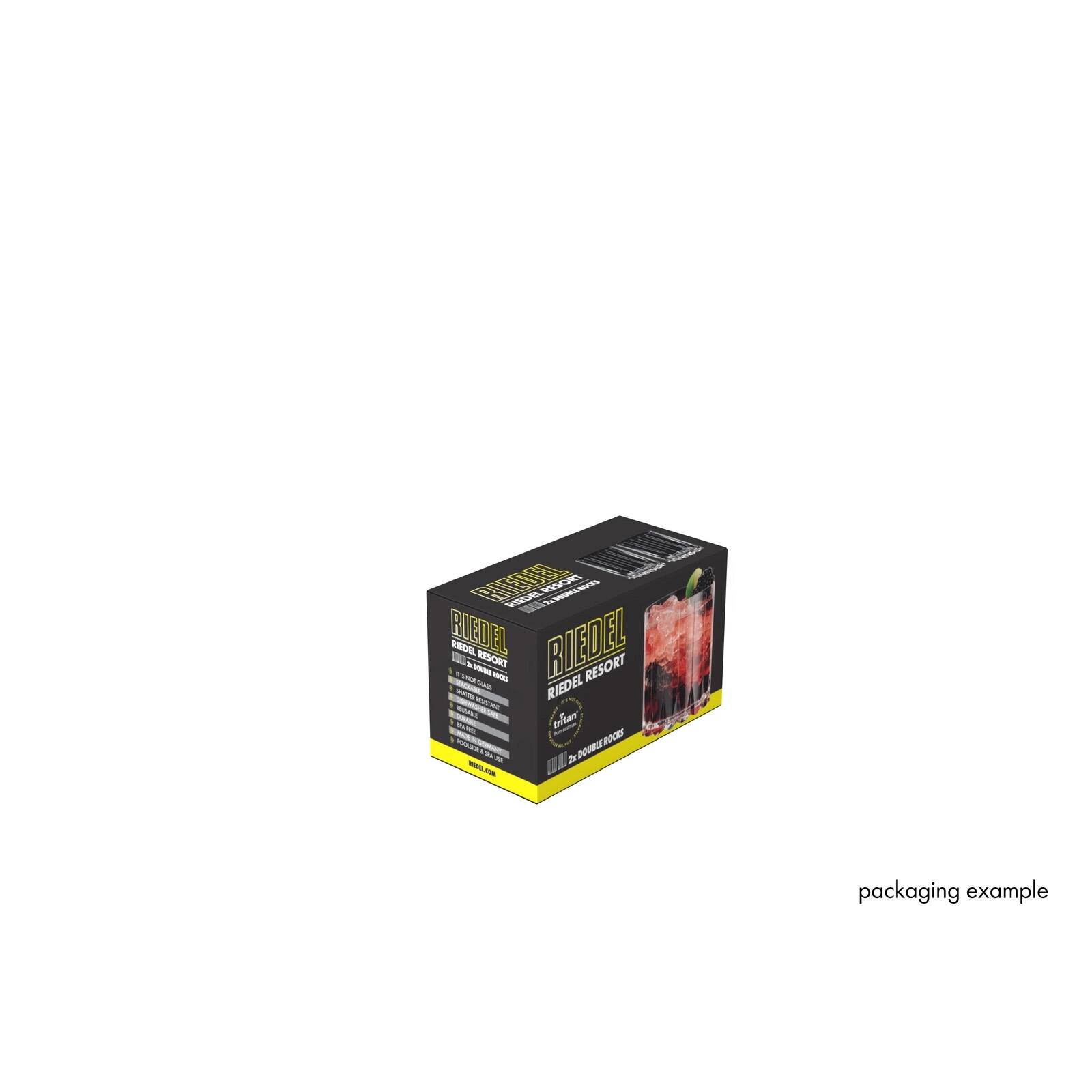FRDE WDEL M - RIED ASI EL RIEDEL i RESORT .  
-NOO -A RIEDEL a KEM ROE J NRT - D packaging example