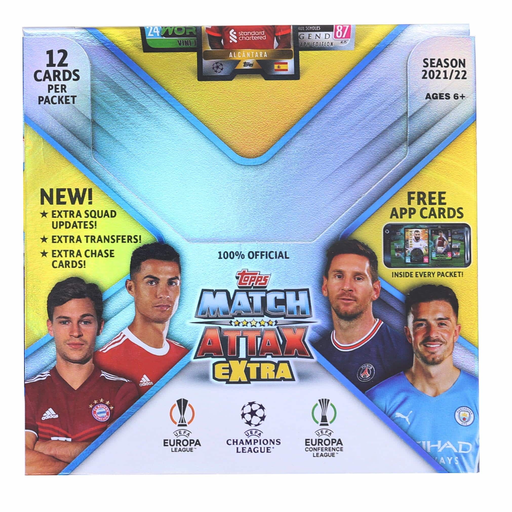 2021/2022 Topps UEFA Champions League Match Attax Extra Box | 24 Packs - Yellow price history on PriceWatchPro
