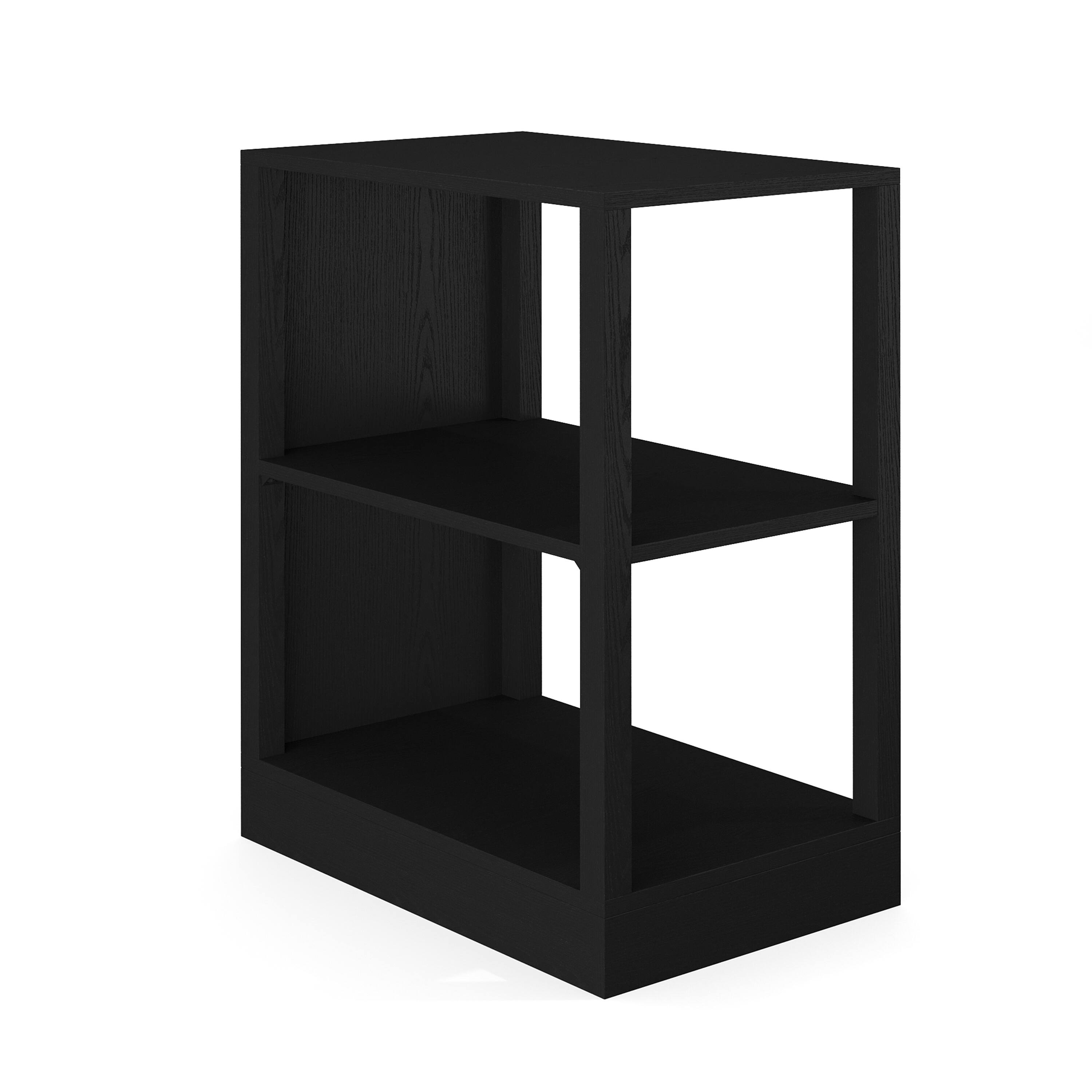 Alt View 1. Martha Stewart - Kayden Home Office Modular 2 Tier Open Bookshelf - Black.