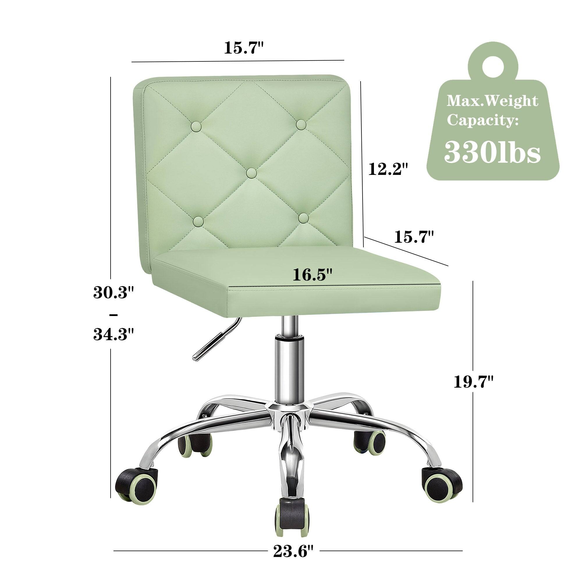 15.7"  
Max. Weight Capacity: 330lbs  
12.2"  
15.7"  
30.3" - 34.3"  
16.5"  
19.7"  
23.6"