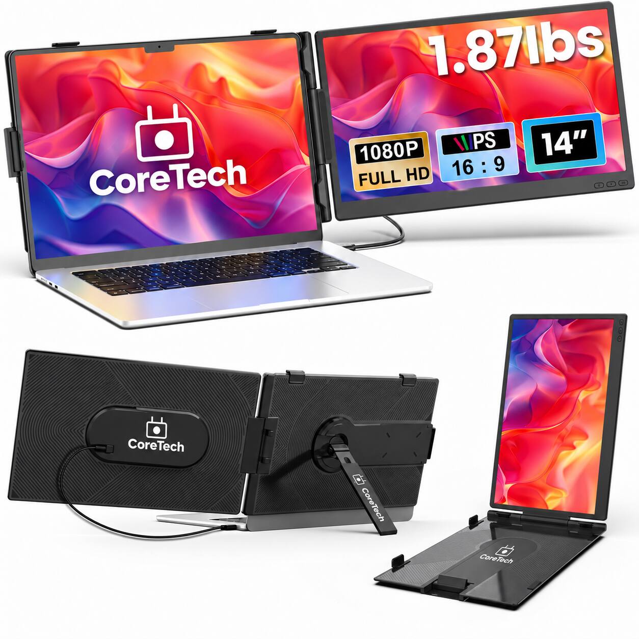 CoreTech  
1.87lbs 1080P NIPS 14" 16:9 FULL HD