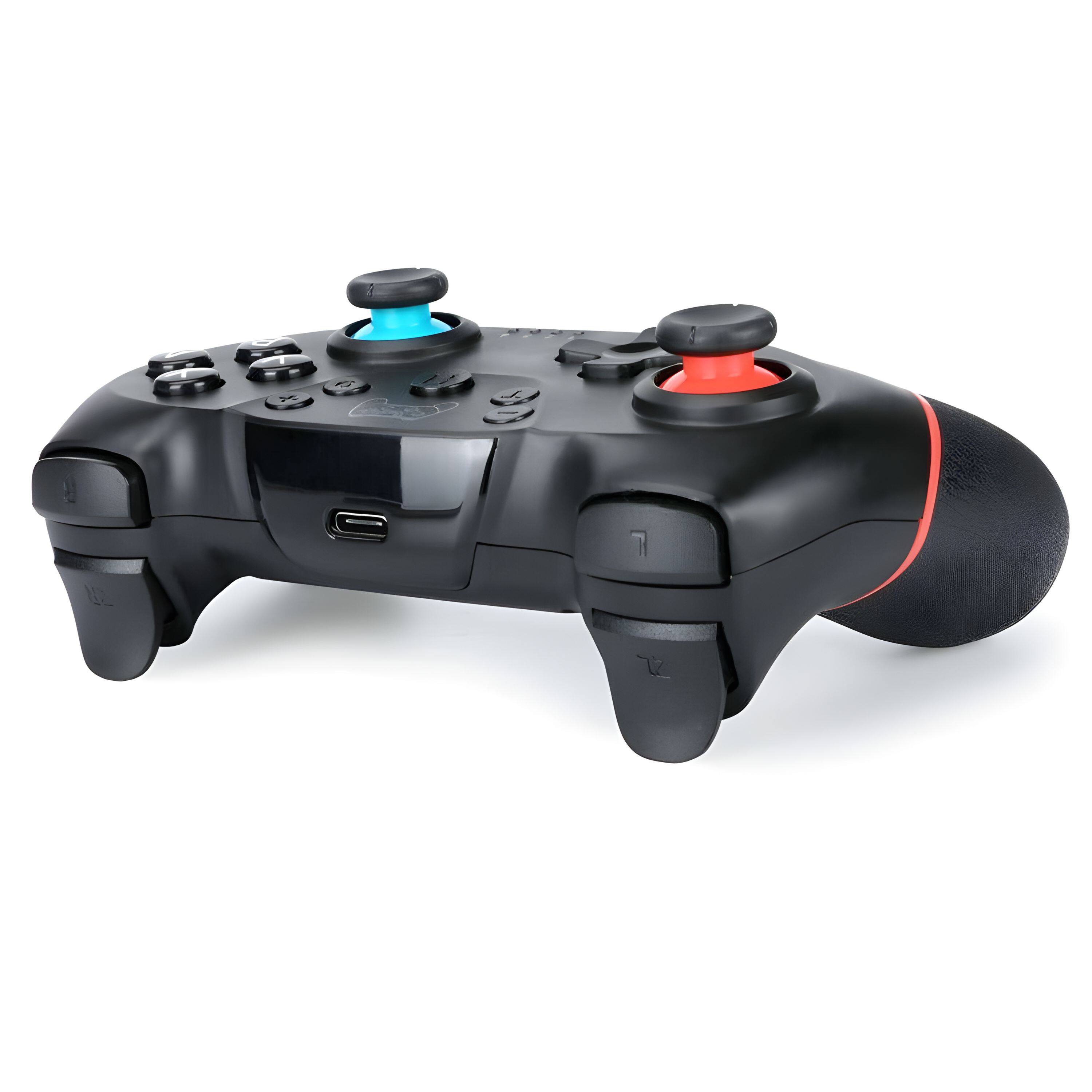 Back. Kitcheniva - Wireless Pro Controller Gamepad For Nintendo Switch - Black.