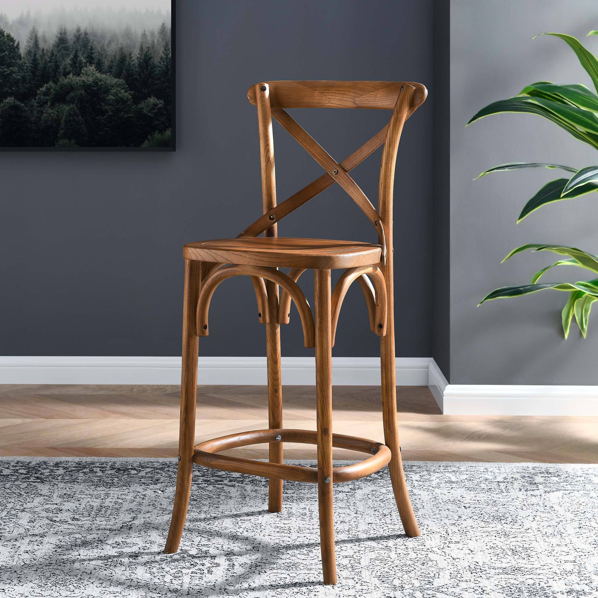 Alt View 7. Modway - Gear Counter Stool by Modway - Brown.