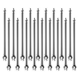 VEVOR - Chain Link Fence Extensions, 18 Packs 27.4" Extension Height, Galvanized Post Extender for 1.3" to 1.5" Top of Fence - Silver