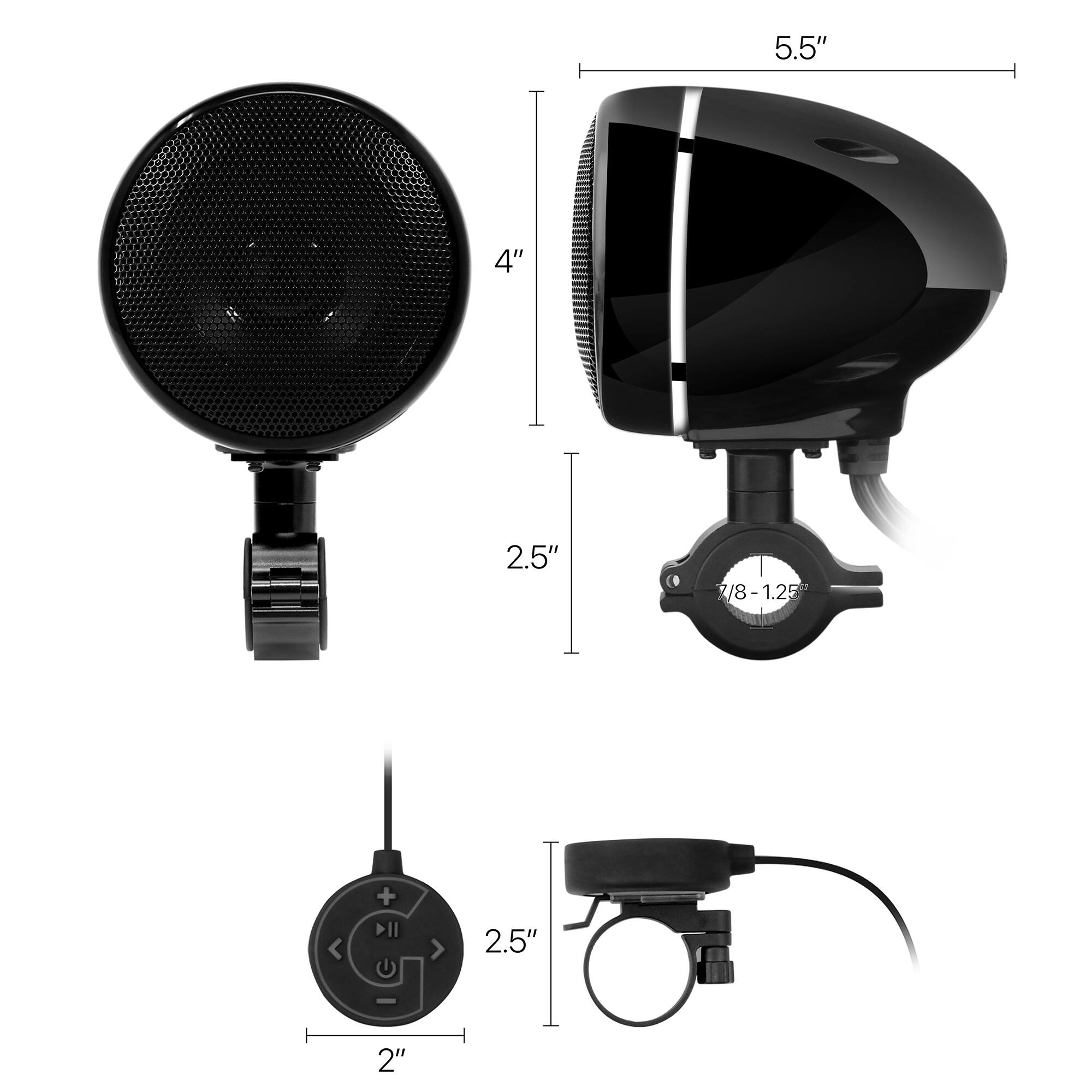 5.5"  
4"  
2.5"  
7/8-1.25"  
2.5"  
2"
