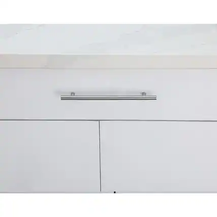 Front. Elegant Decor - Quinn 7-9/16" Center to Center Brushed Nickel Bar Pull Multipack (set of 10) - Brushed Nickel.