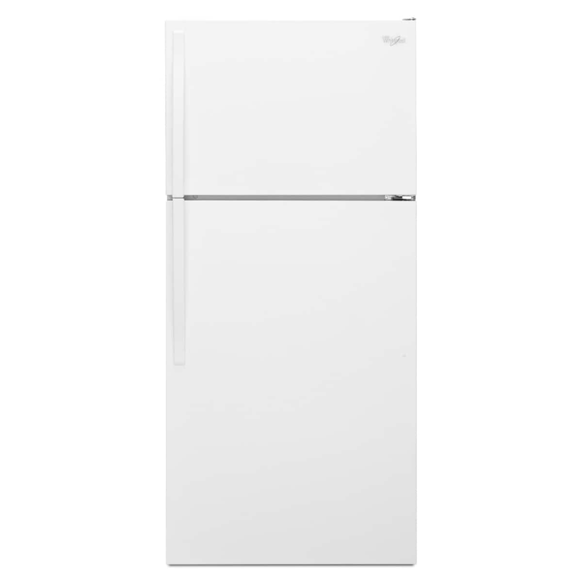 Front. Whirlpool - Whirlpool - 28-inch Wide Top Freezer Refrigerator - 14 cu. ft. .- White - White.