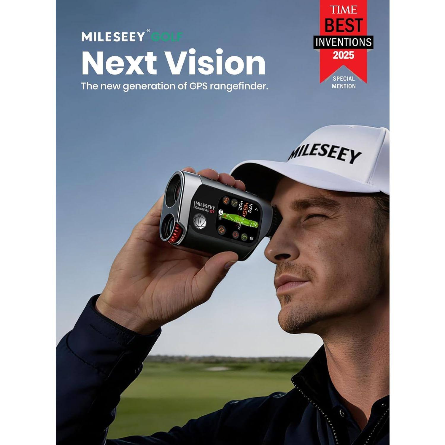 MILESEEY GOLF Next Vision  
The new generation of GPS rangefinder.  
TIME BEST INVENTIONS 2025 SPECIAL MENTION  
MILESEEY  
MILESEEY GENEPRO GI  
452 466Y 478