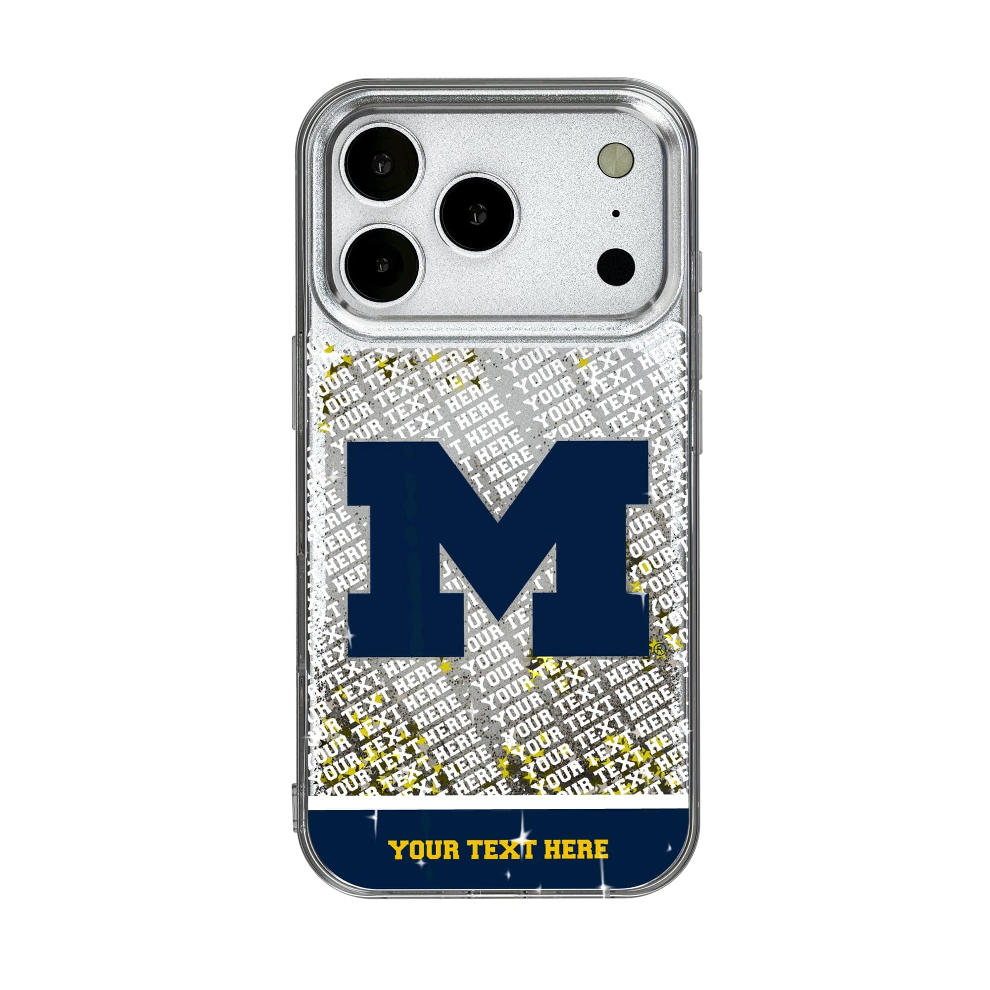 Keyscaper - NCAA - Michigan Wolverines iPhone Endzone Personalized Glitter Case - 14 Pro - Multicolor price history on PriceWatchPro