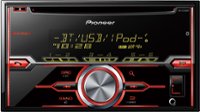 Front Zoom. Pioneer - CD - Built-In Bluetooth - Apple® iPod®-Ready - In-Dash Receiver with Wireless Remote - Black/Silver/Red/Pink/Violet.