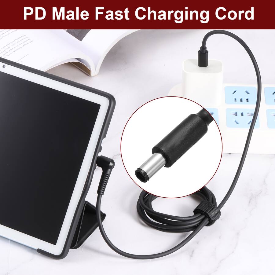 Pd Box Unique Bargains 4.9FT USB C to DC 7.4x5mm PD Charging Cable, 20V/3.25A ...