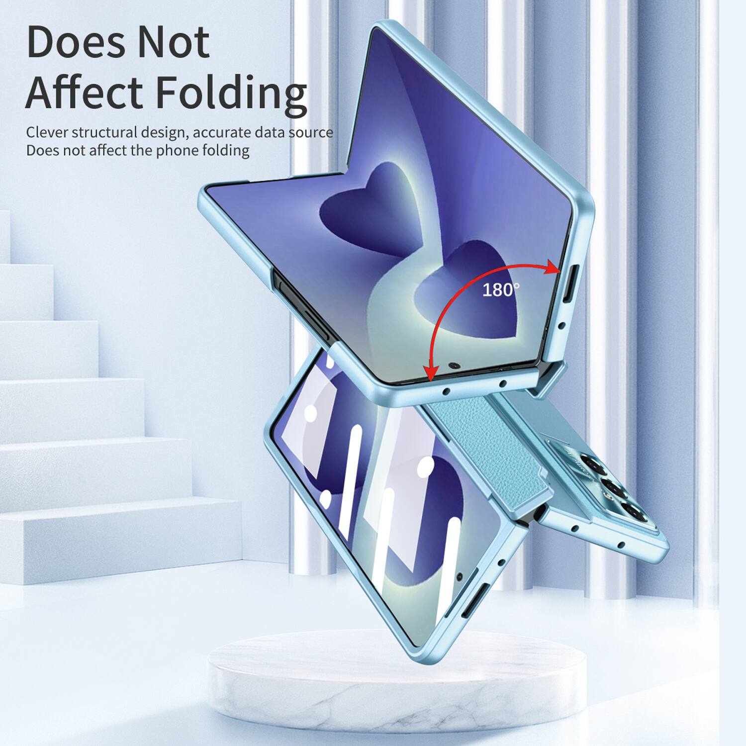 Does Not Affect Folding

Clever structural design, accurate data source
Does not affect the phone folding

180°