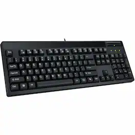 Adesso - EasyTouch-130SB Desktop Mechanical Keyboard with Smart Card Reader - Cable Connectivity - Full-size - USB 2.0 - Unknown